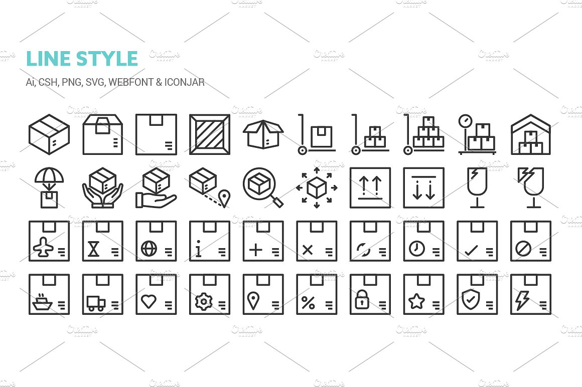 Shipping and Delivery Icons