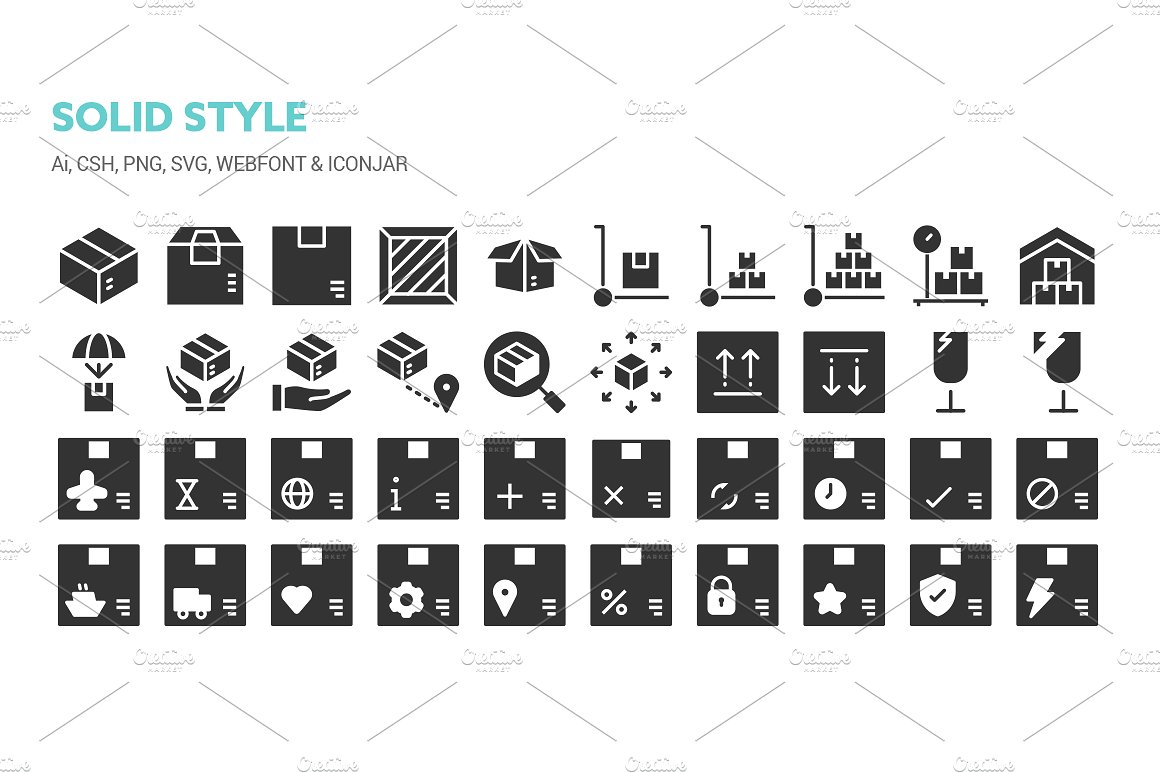 Shipping and Delivery Icons