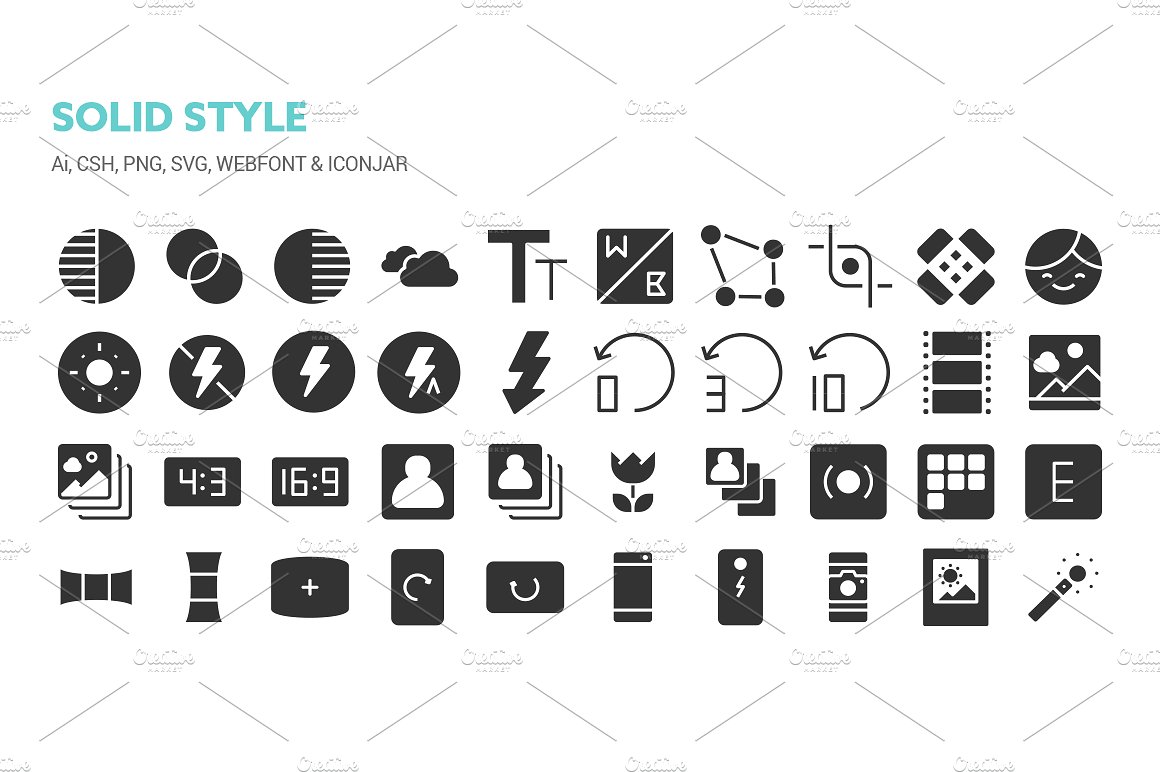 Photography and Video Icons