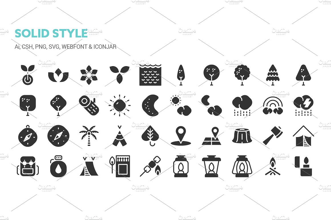 Outdoor and Ecology Icons