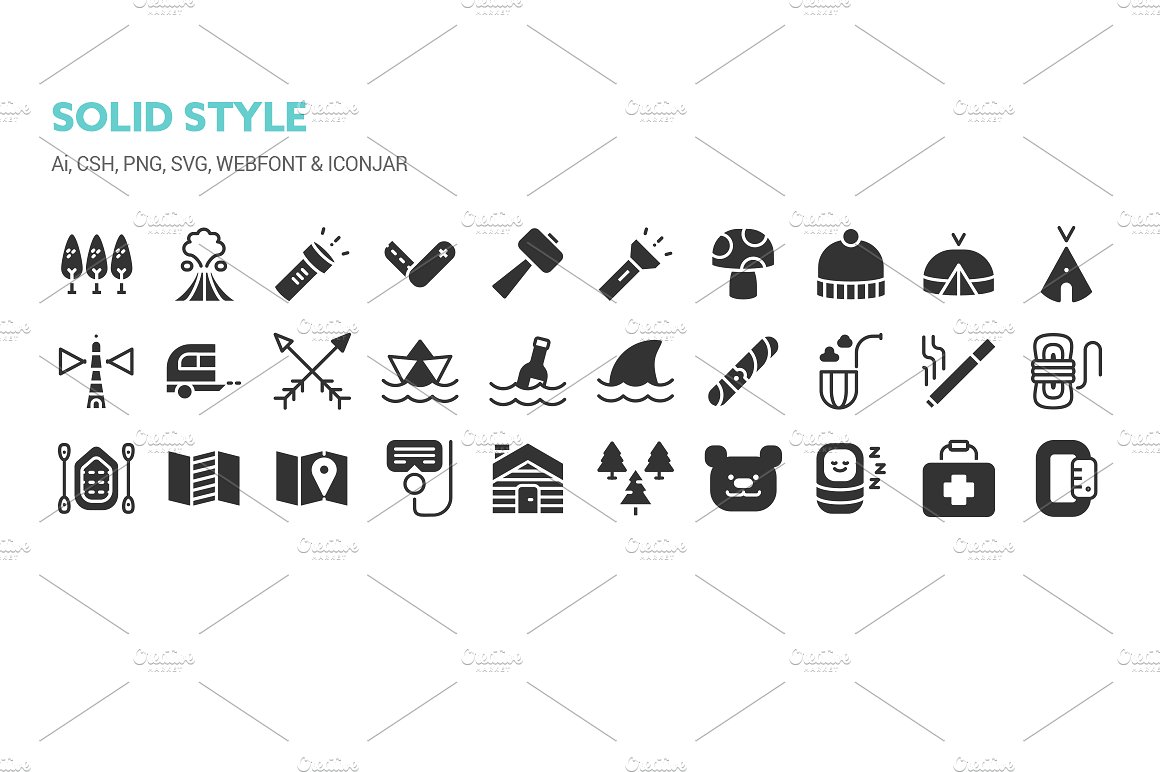 Outdoor and Ecology Icons