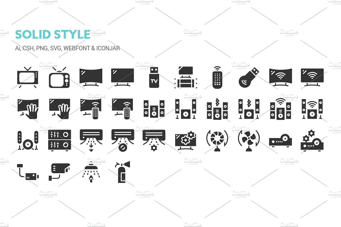 Home Appliances Icons