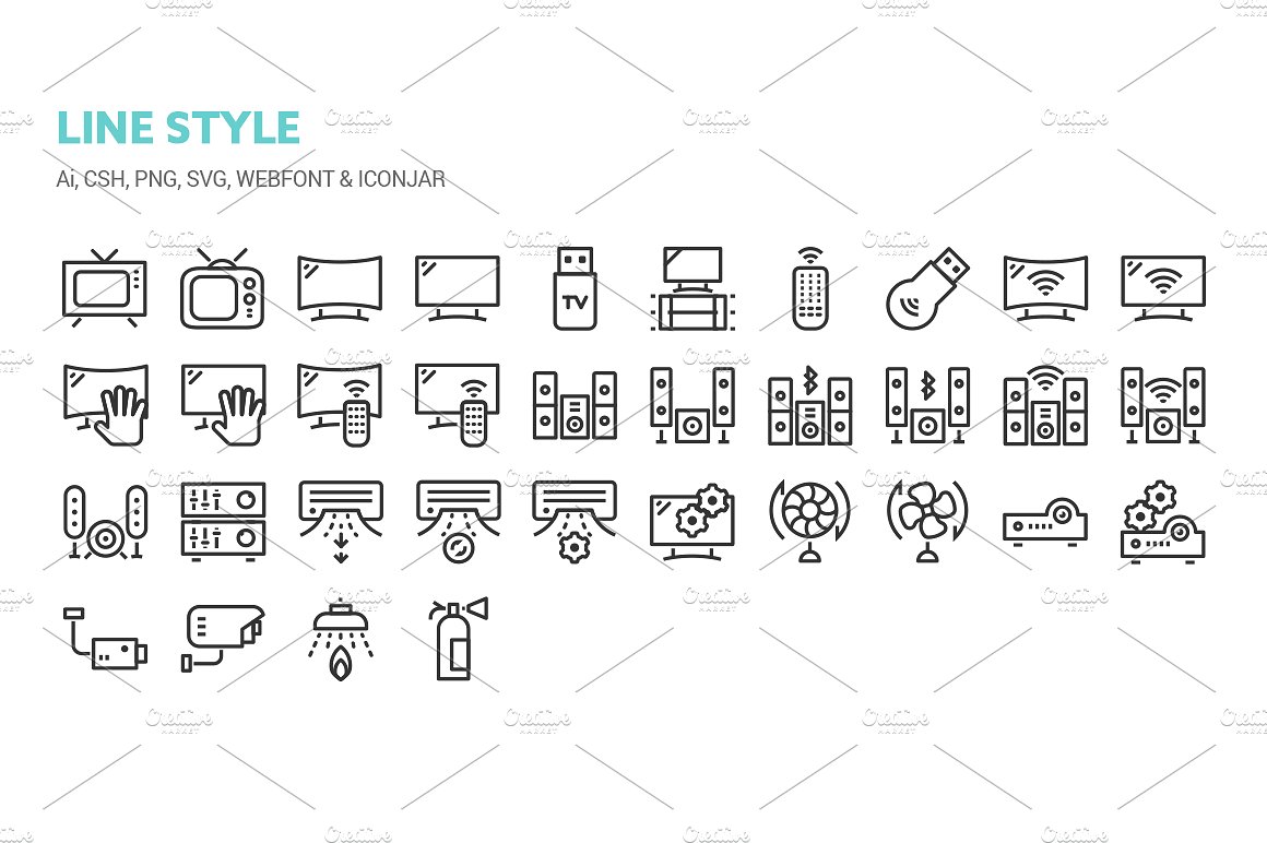 Home Appliances Icons