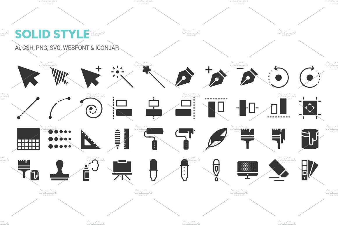 Graphic Design Tools Icons