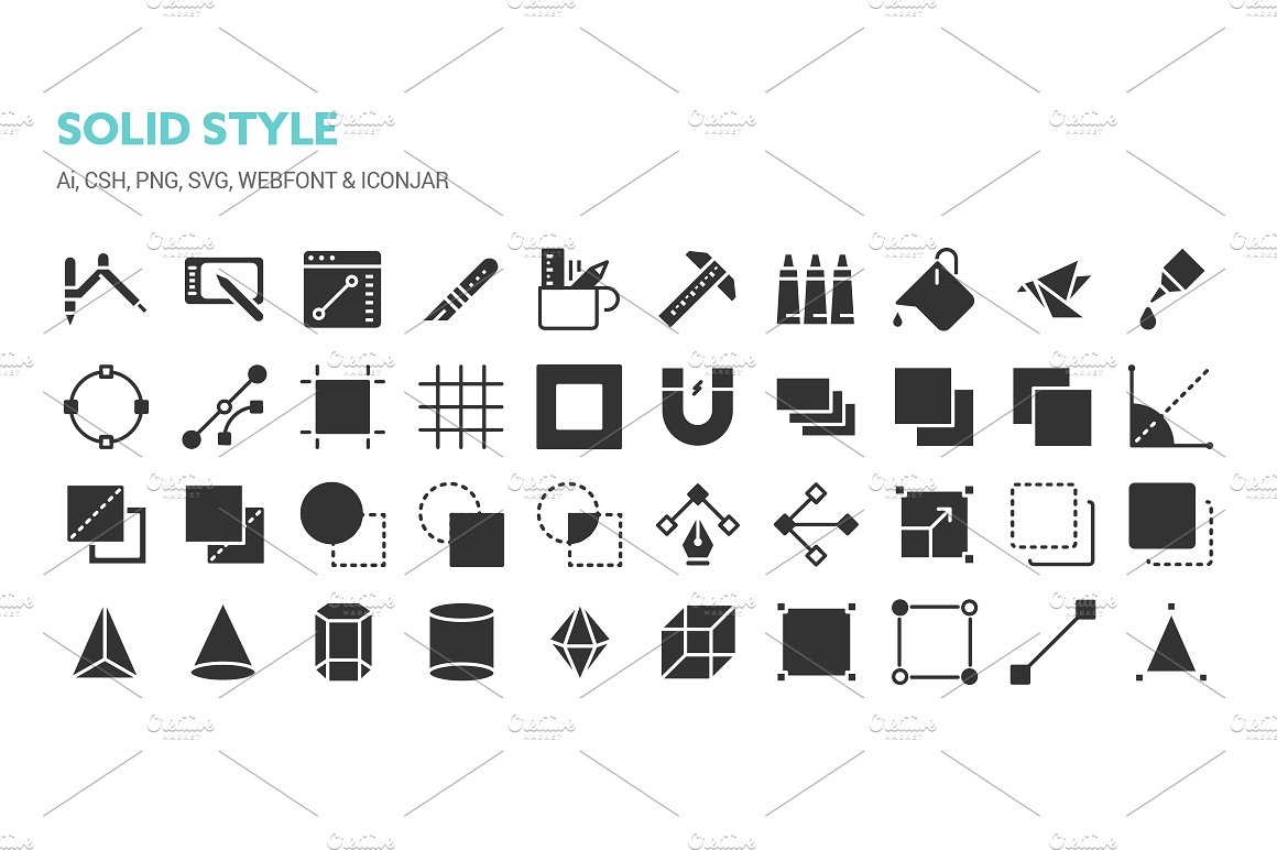 Graphic Design Tools Icons