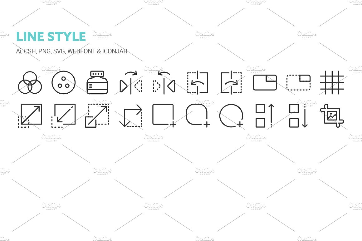 Graphic Design Tools Icons