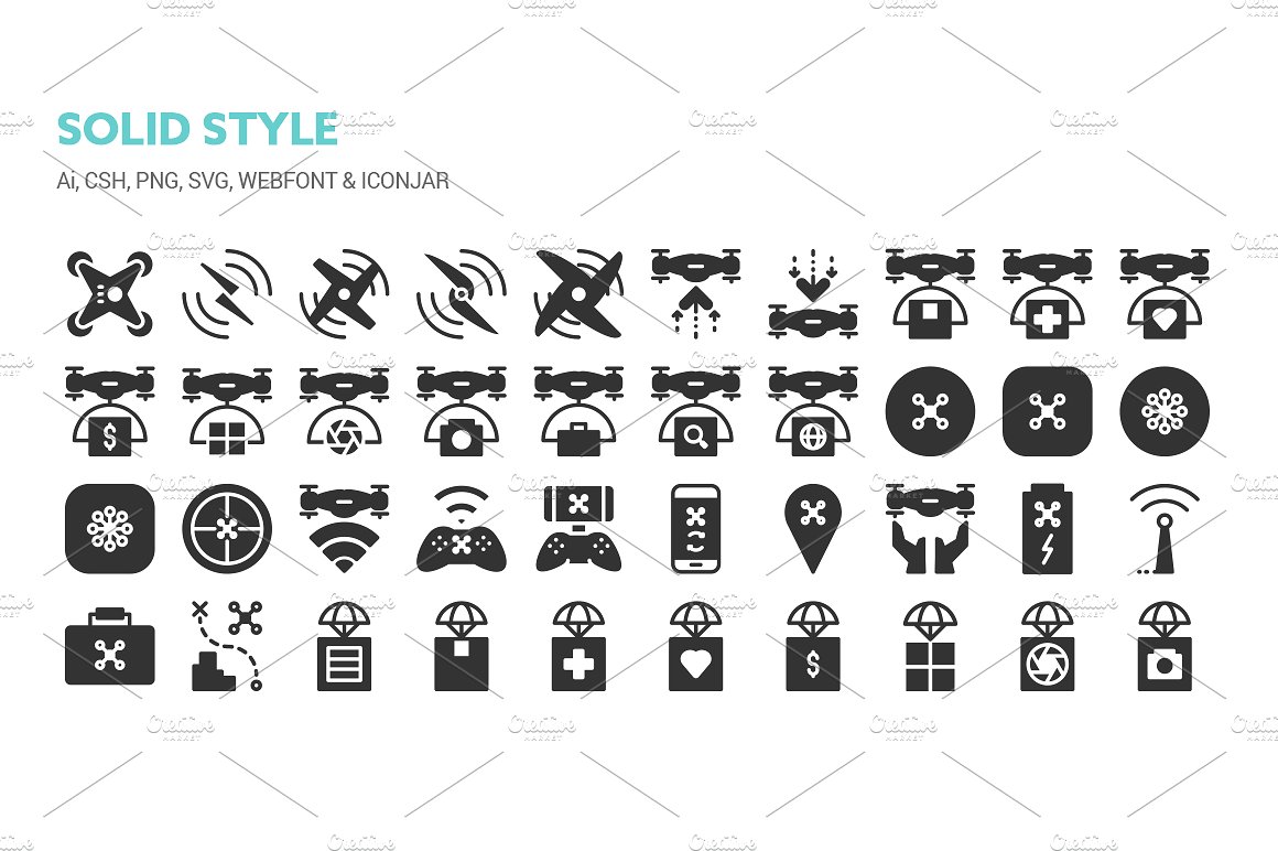 Drones Icons