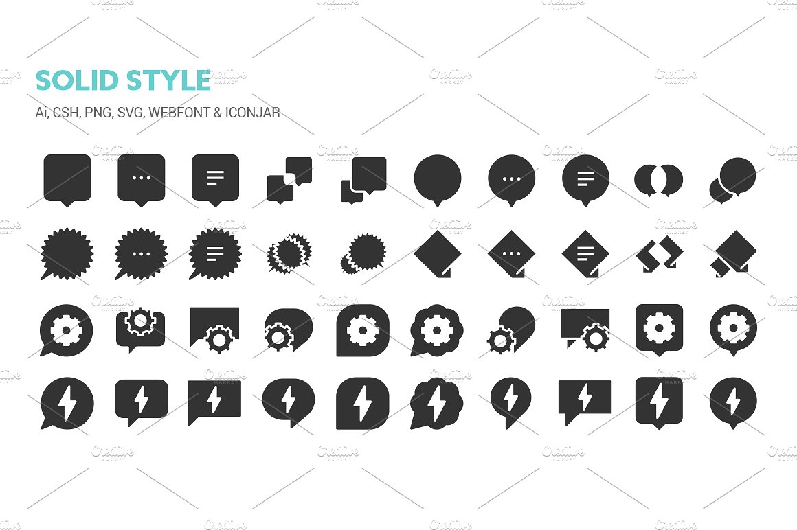 Chat Bubbles Icons