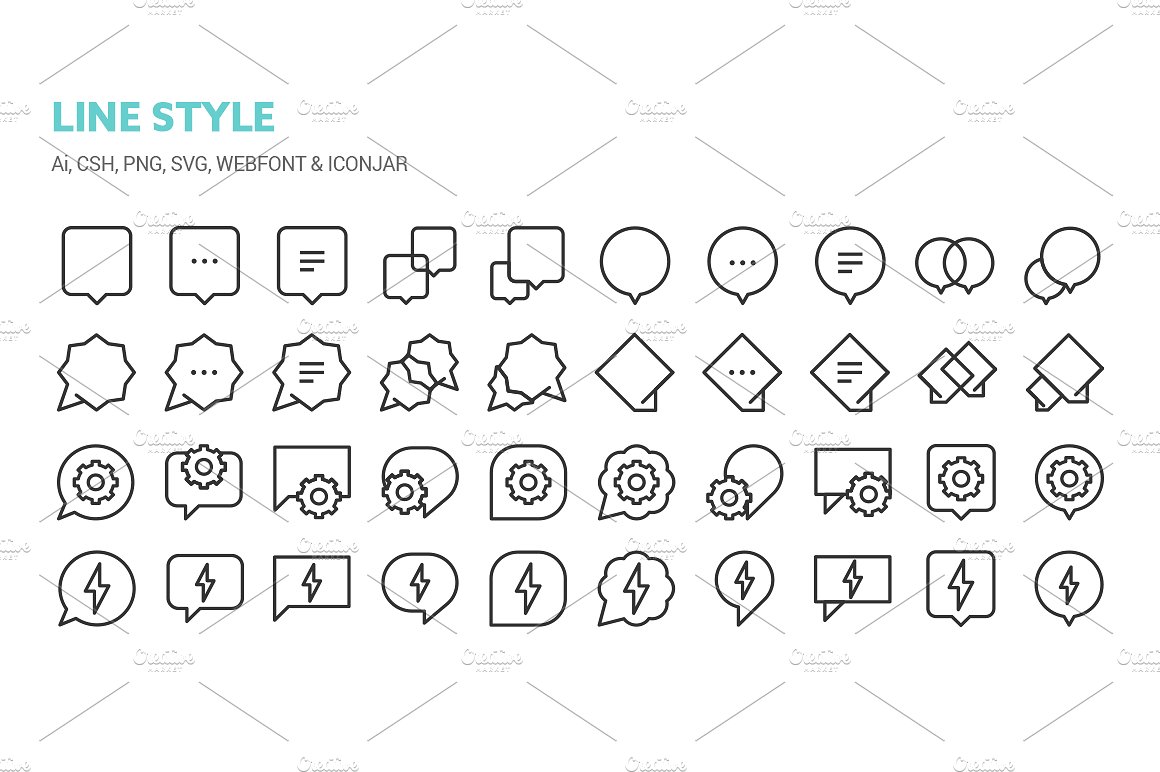 Chat Bubbles Icons