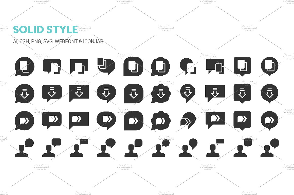 Chat Bubbles Icons