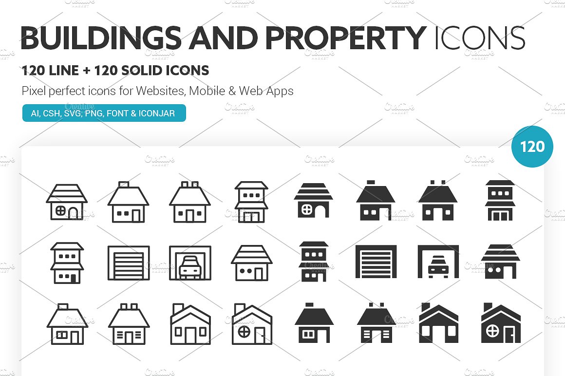 Buildings and Property Icons