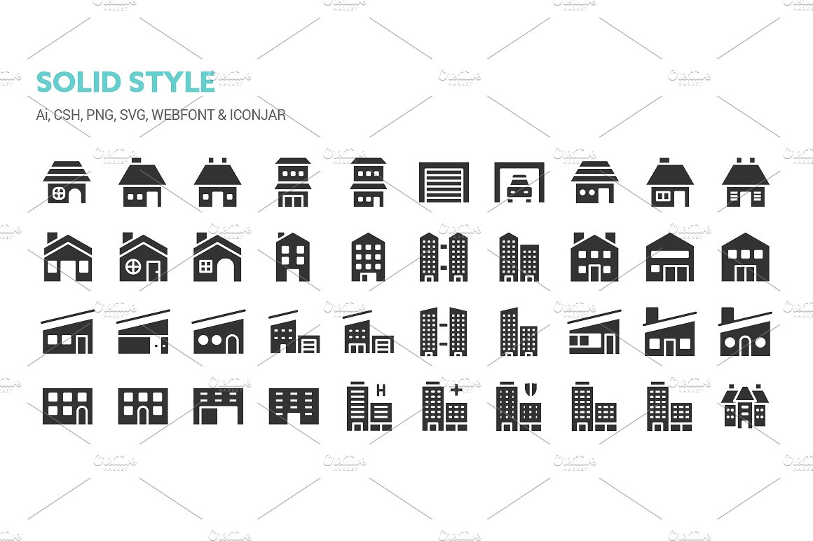 Buildings and Property Icons