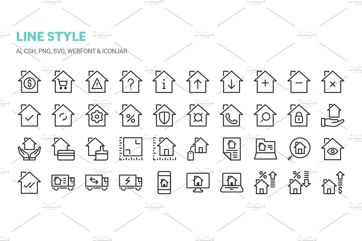 Buildings and Property Icons