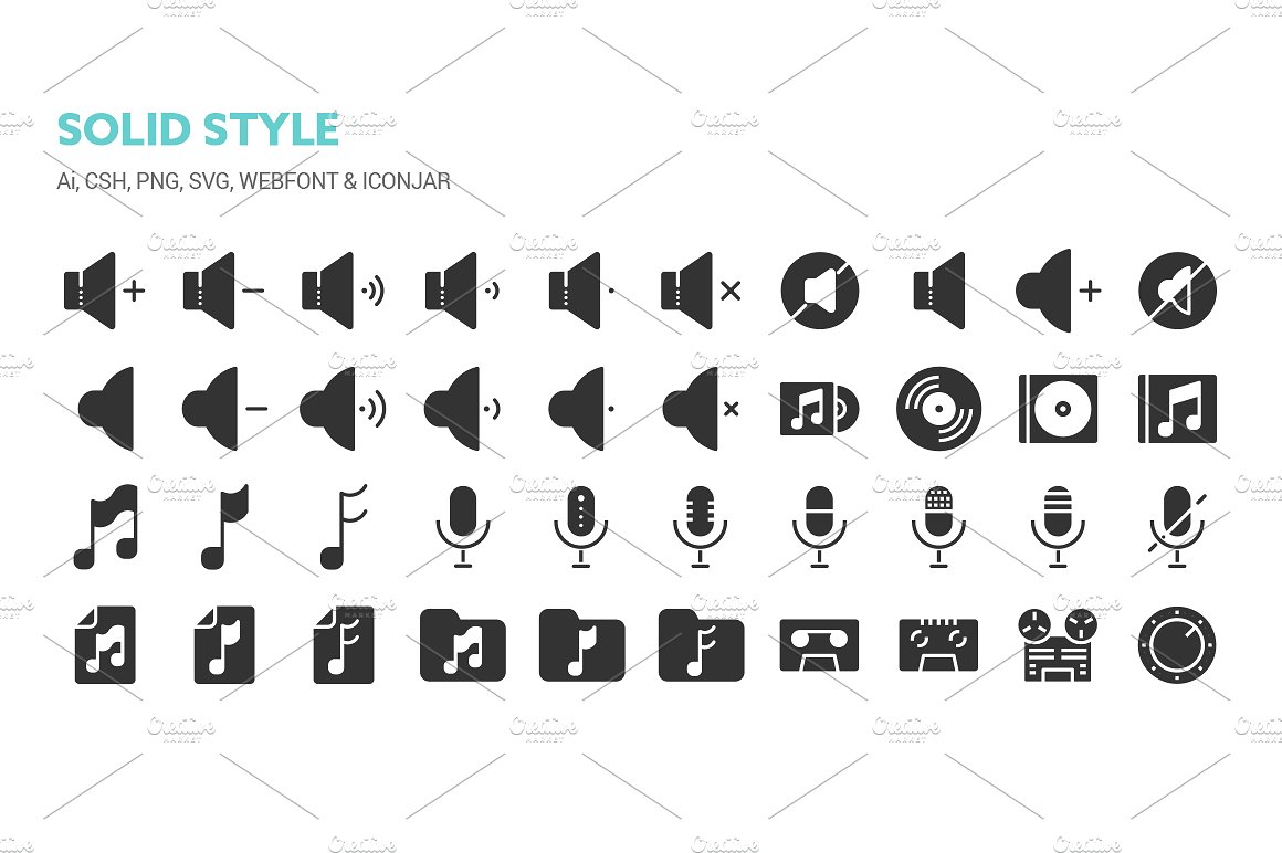 Audio UI Icons