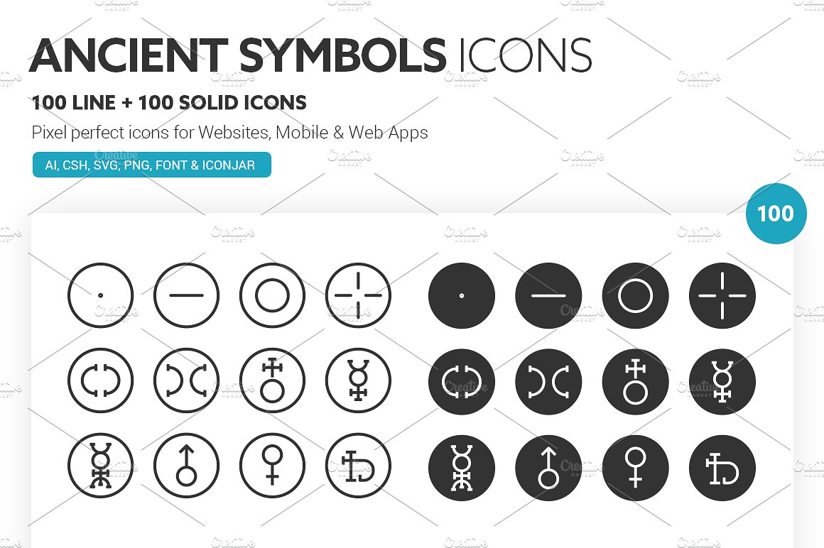 Ancient Symbols Icons