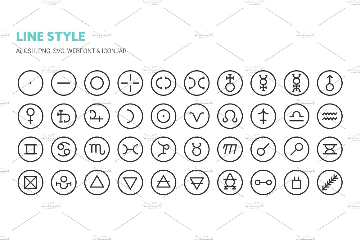 Ancient Symbols Icons