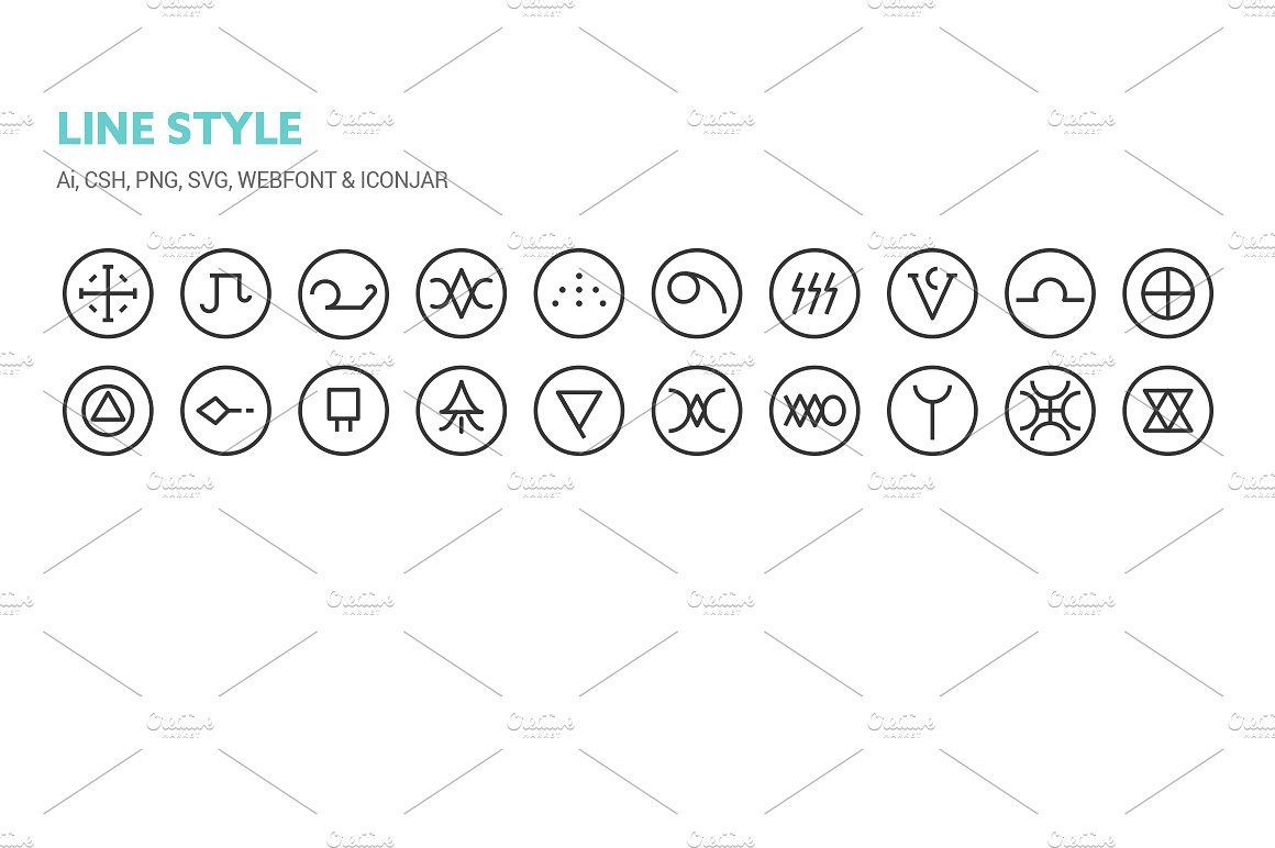 Ancient Symbols Icons