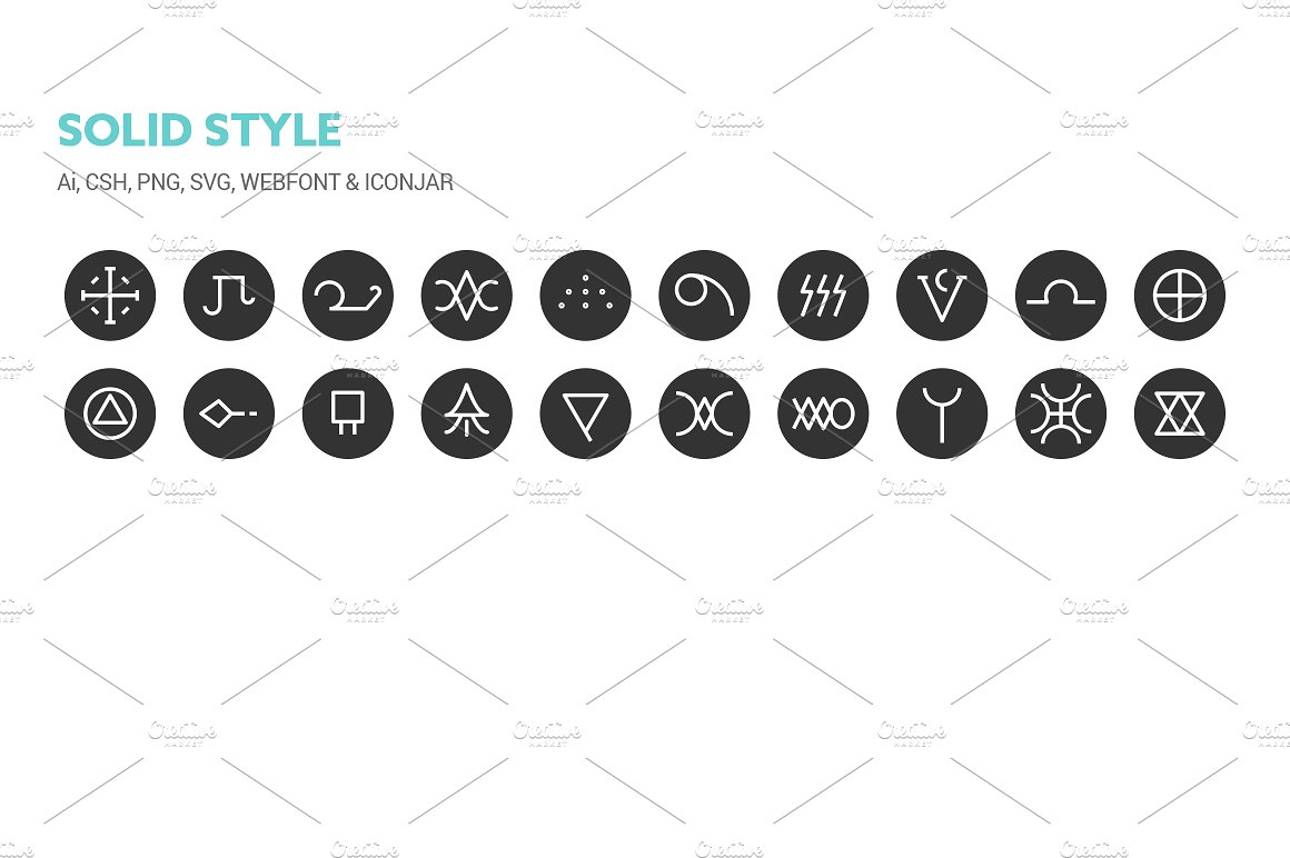 Ancient Symbols Icons