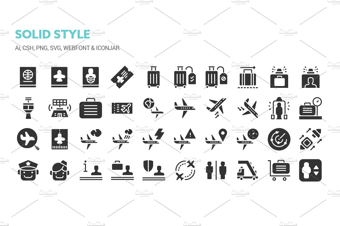 Airport and Travel Icons