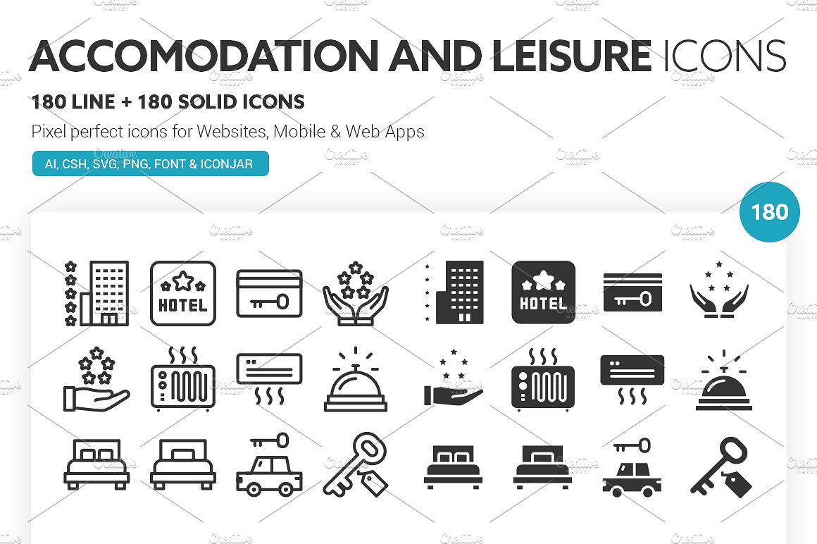 Accommodation and Leisure Icon