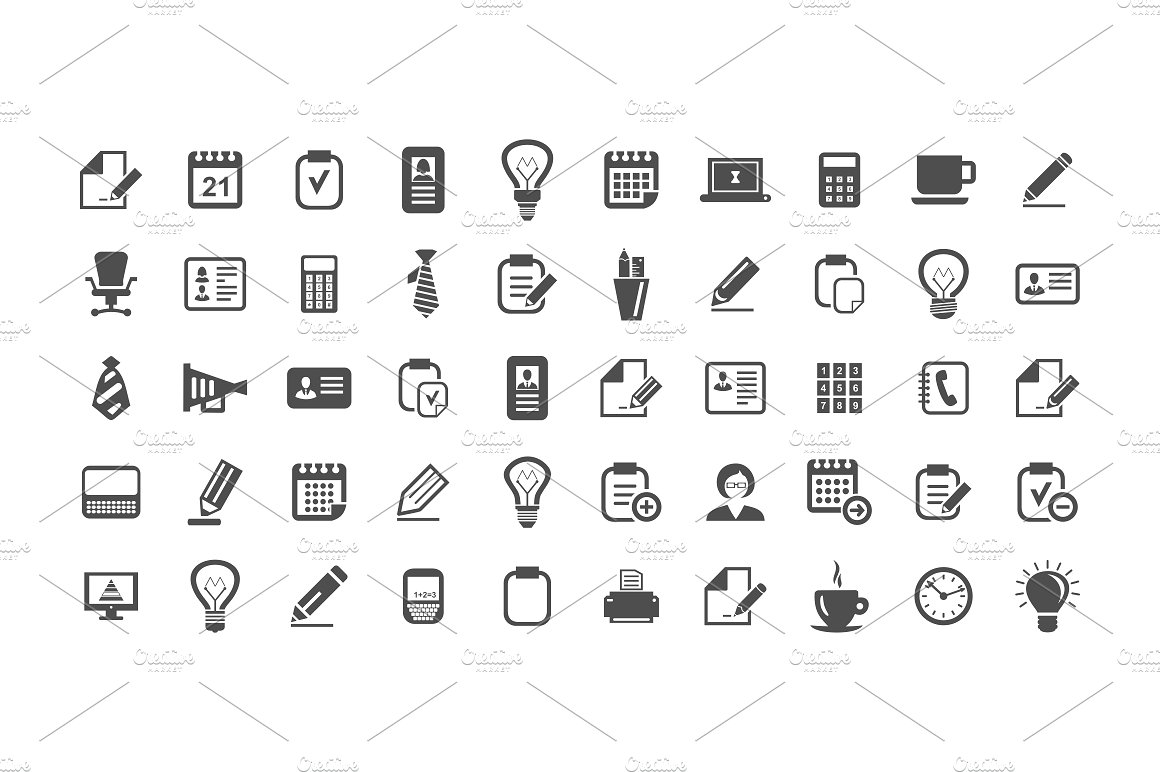 Collection office icons