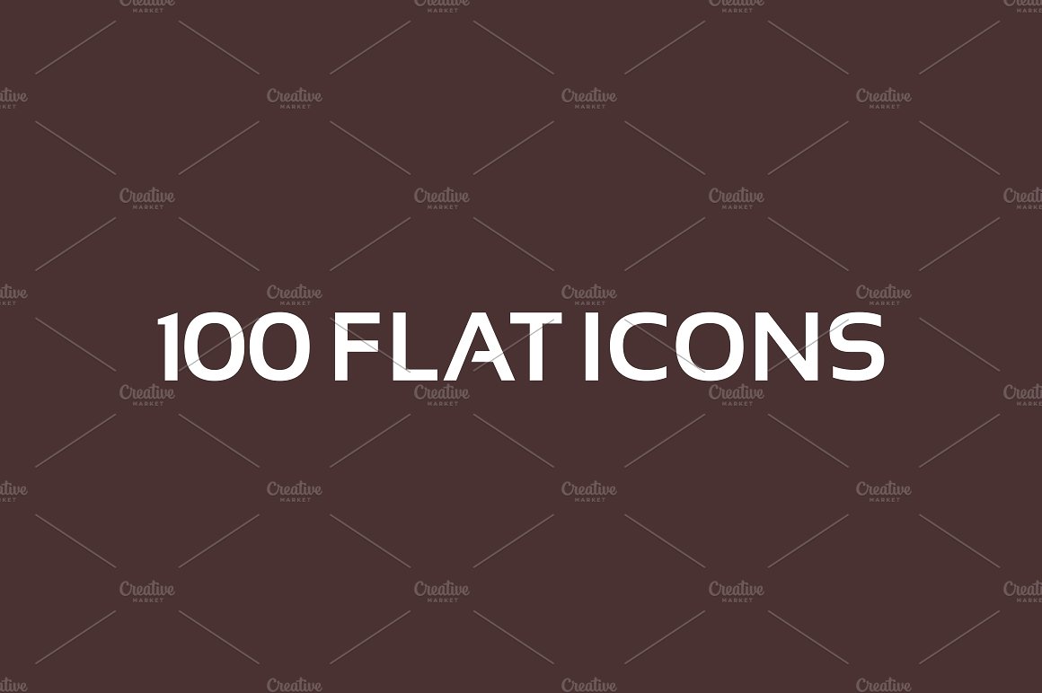 Collection flat icons