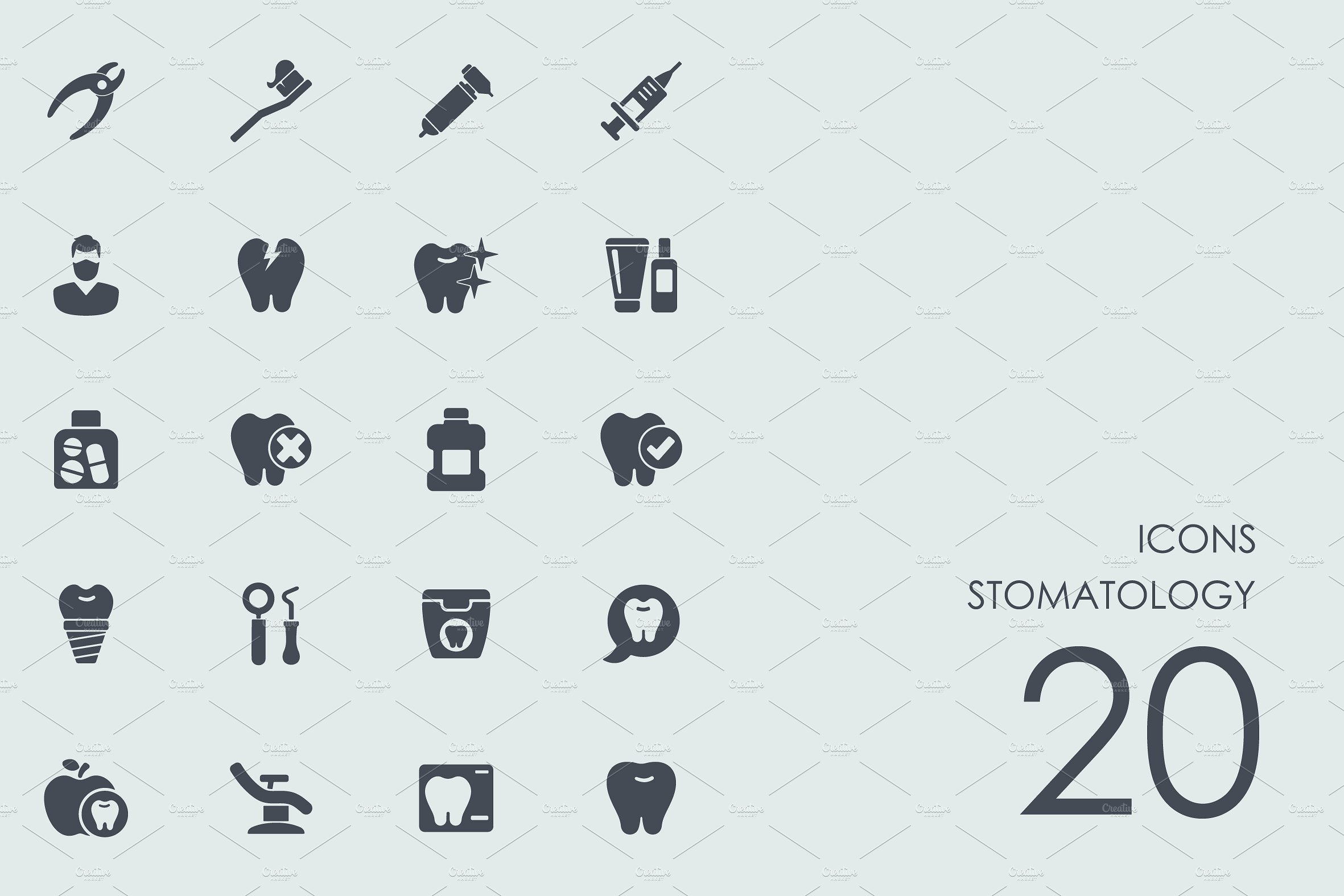 Stomatology icons