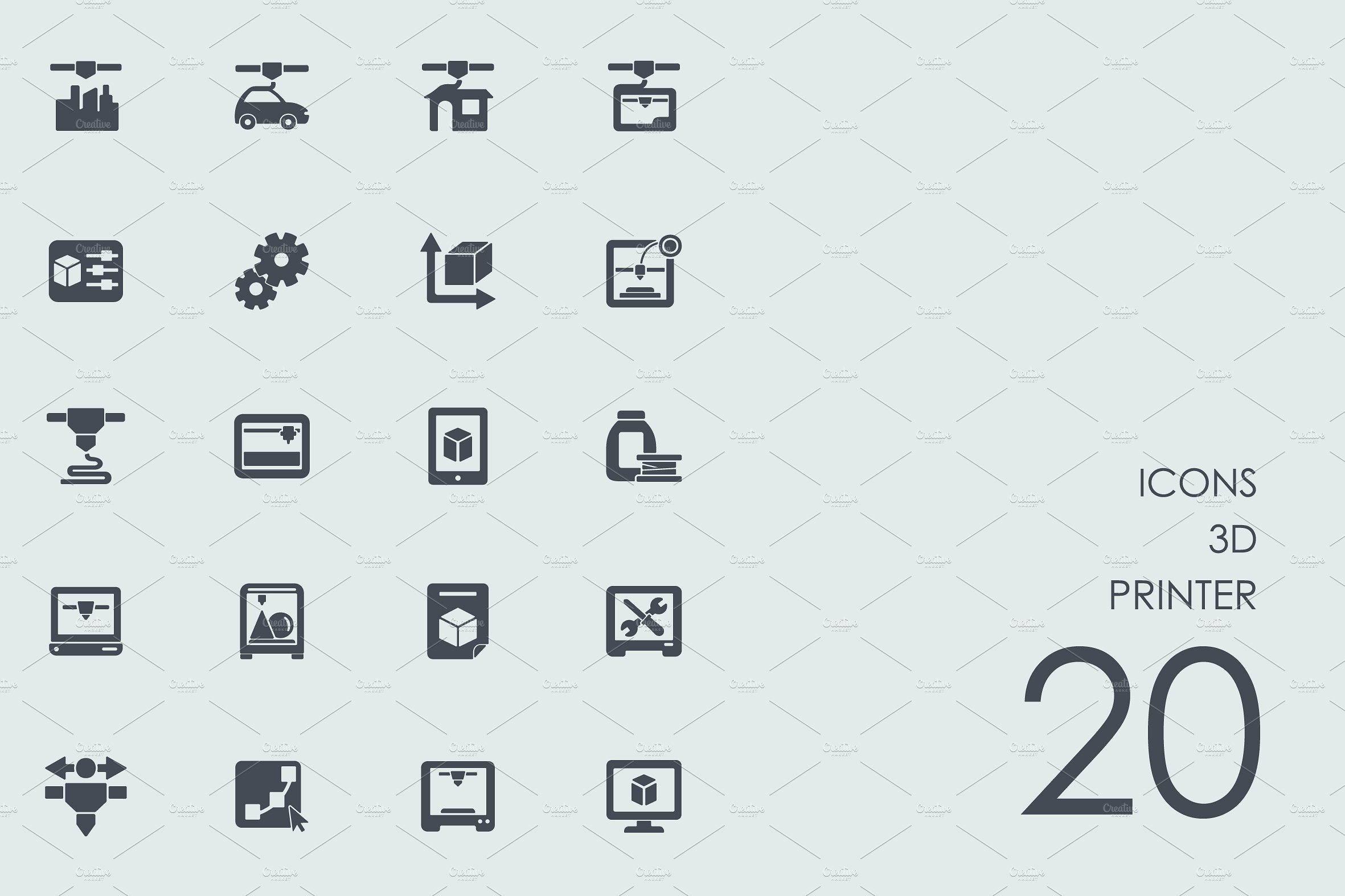 3d printer icons