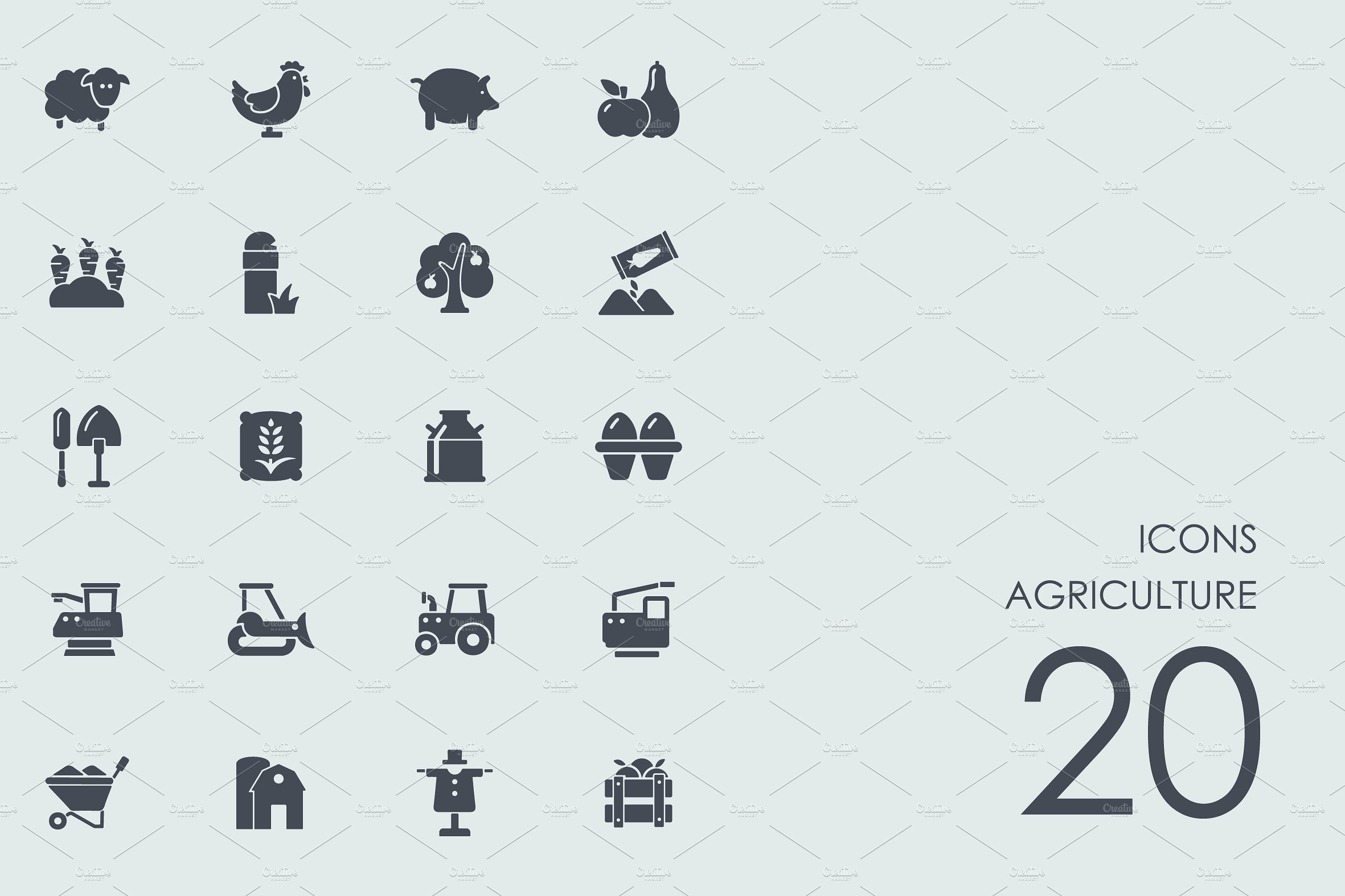 Agriculture icons