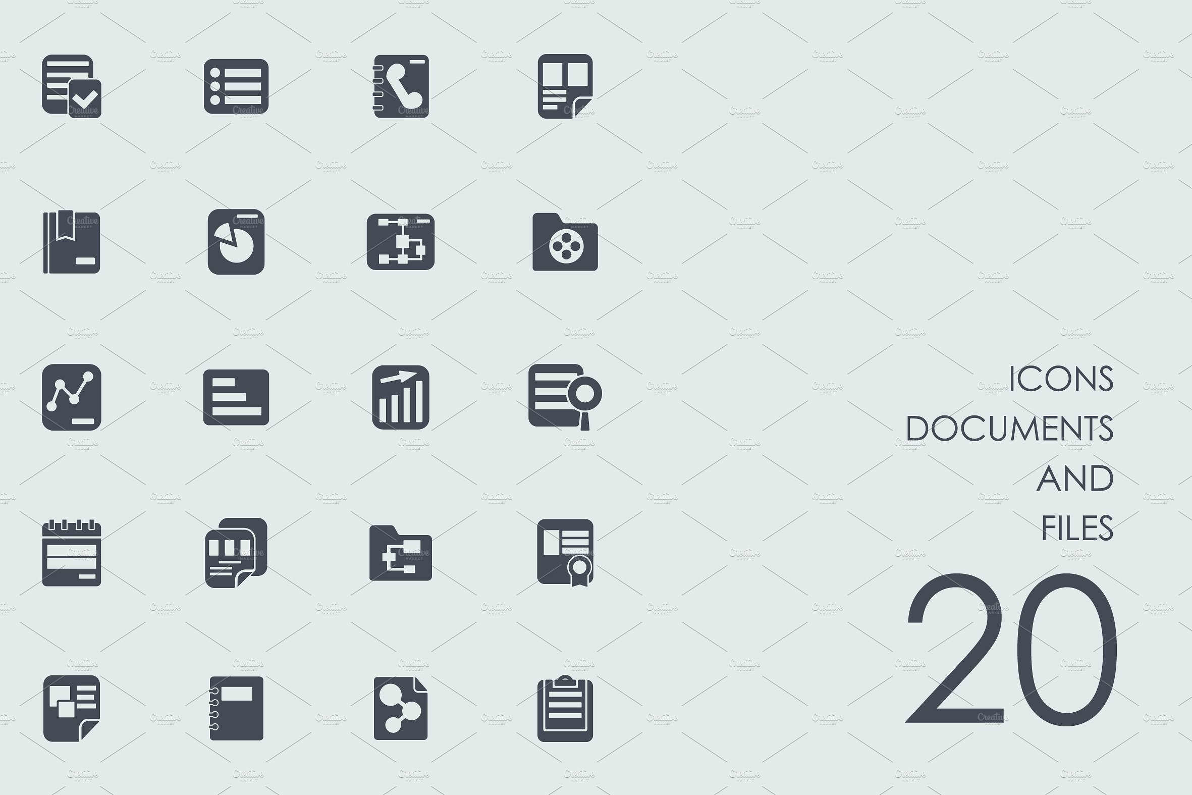 Documents and files icons