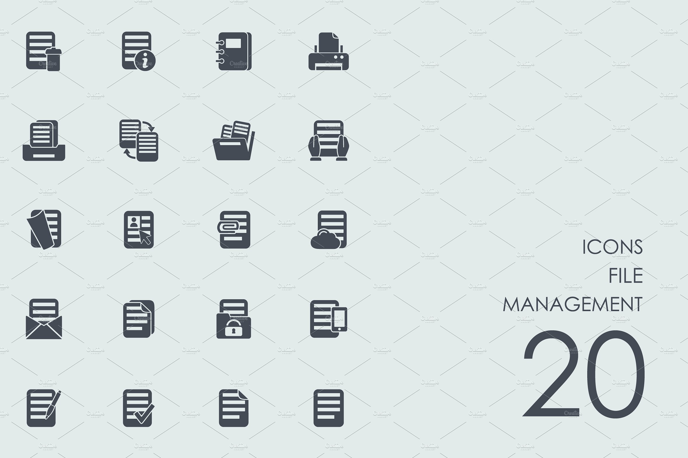 File management icons