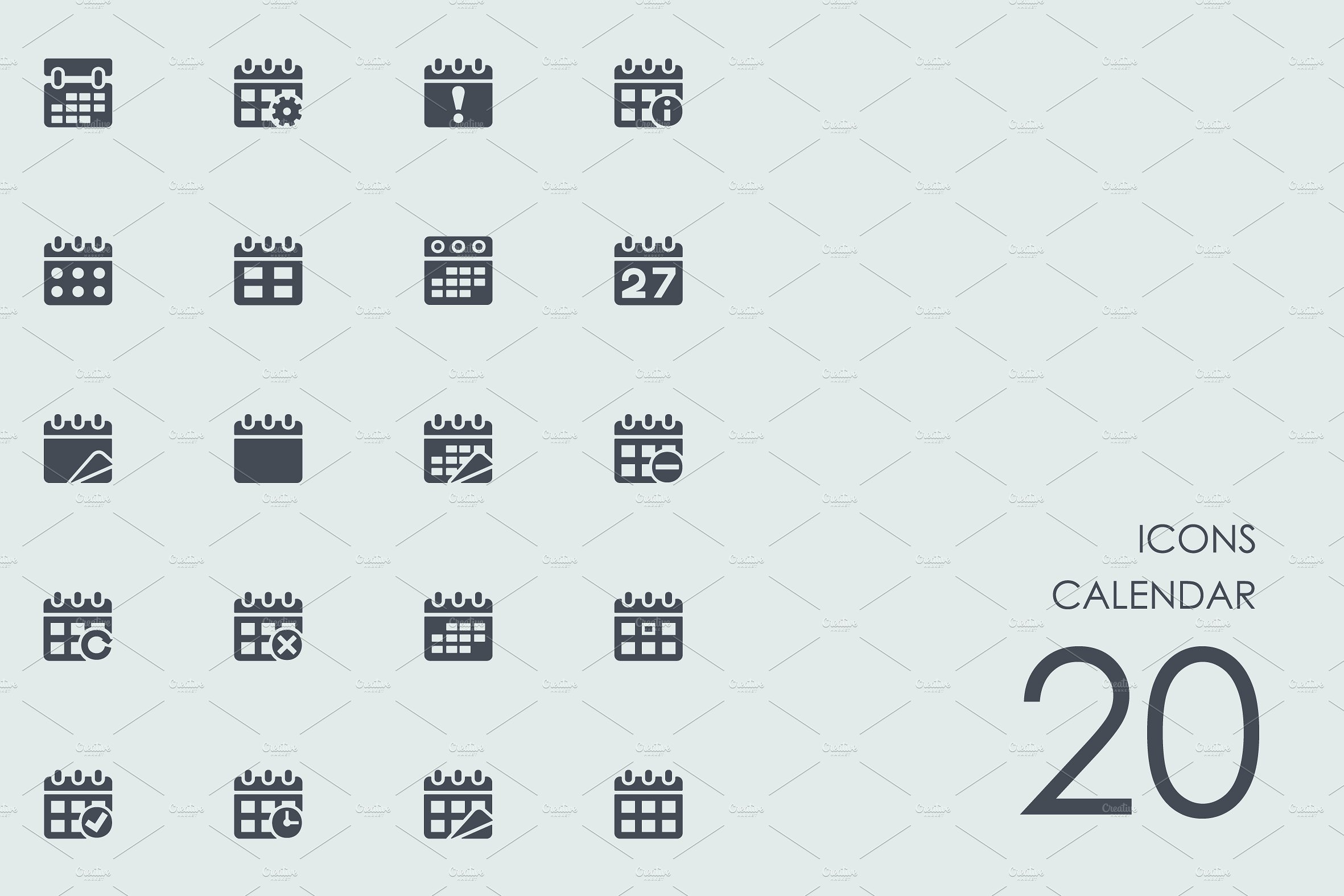 Calendar icons