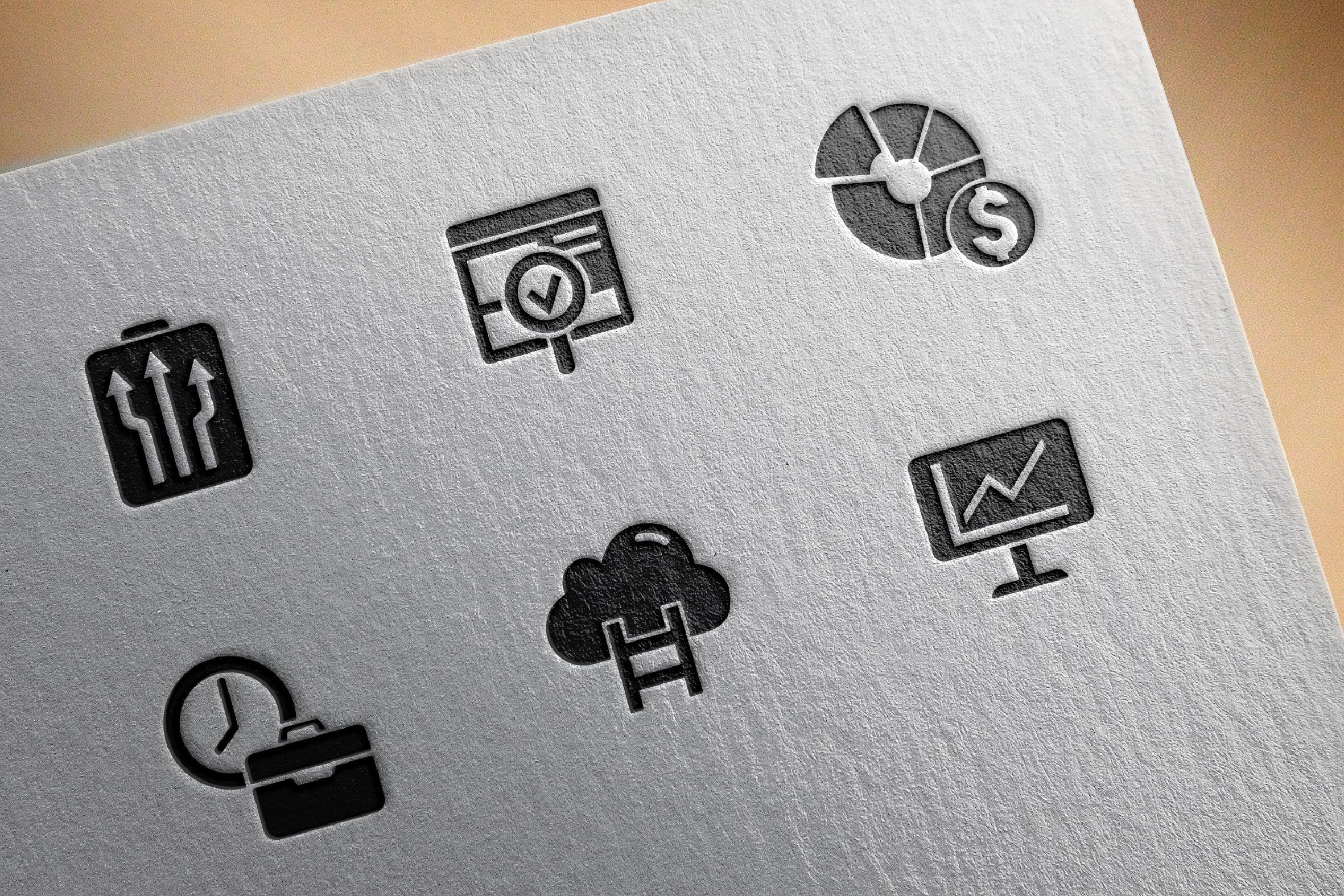 Productivity improvement icons