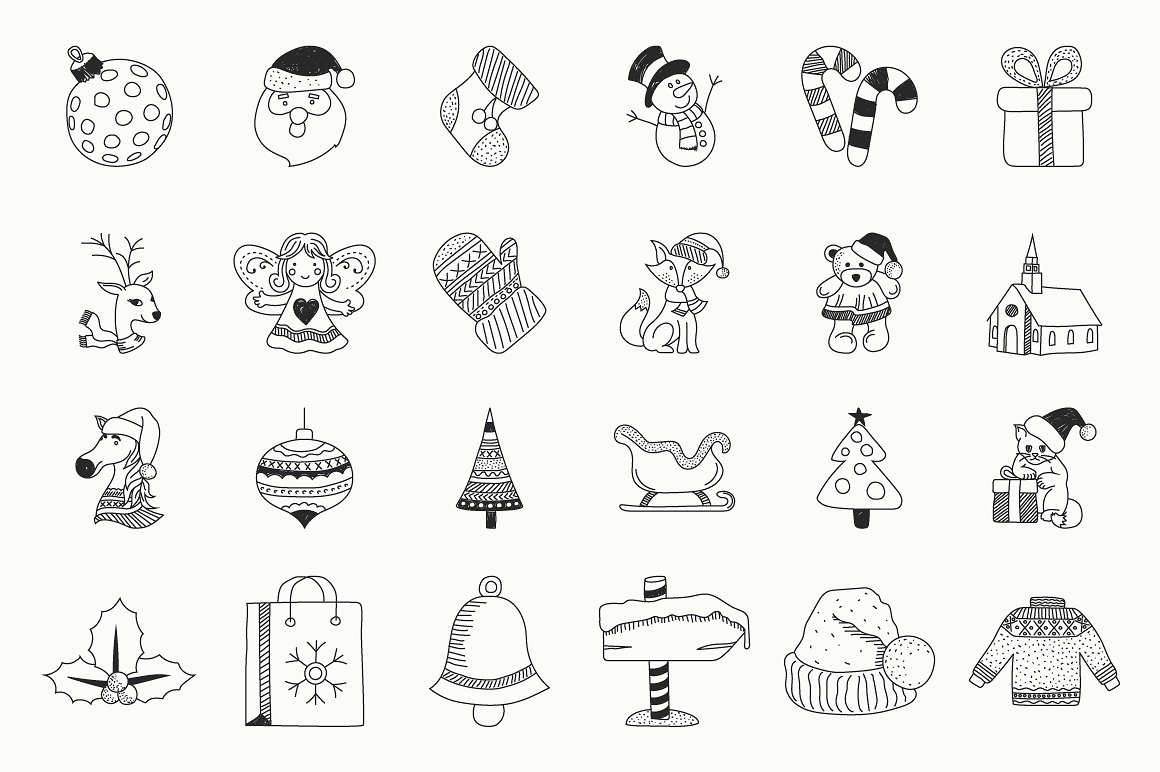 Christmas Hand Drawn Icons