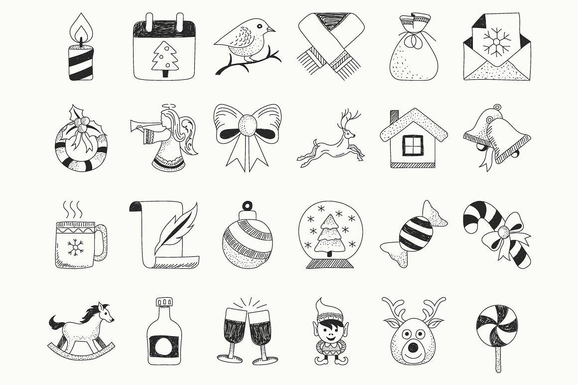 Christmas Hand Drawn Icons