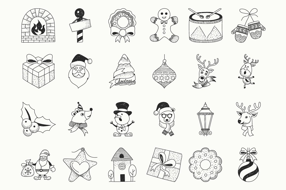 Christmas Hand Drawn Icons