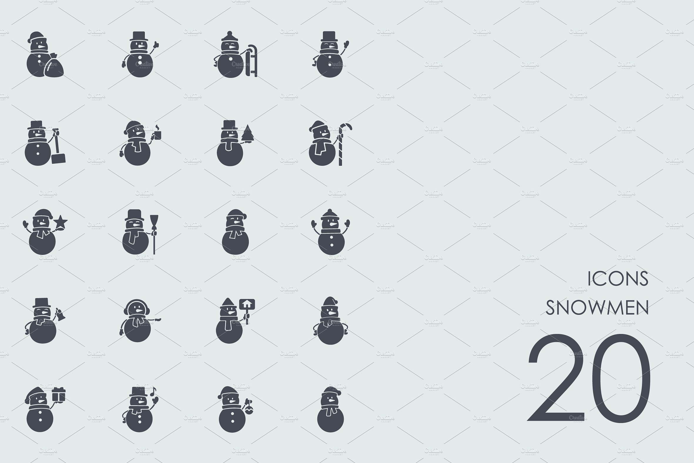 Snowmen icons