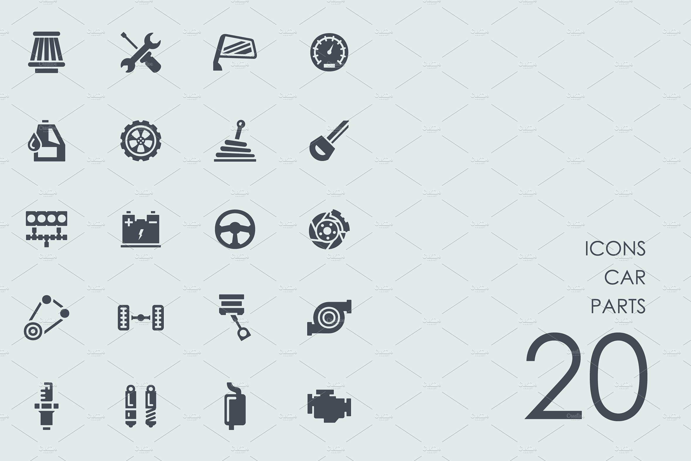 Сar parts icons