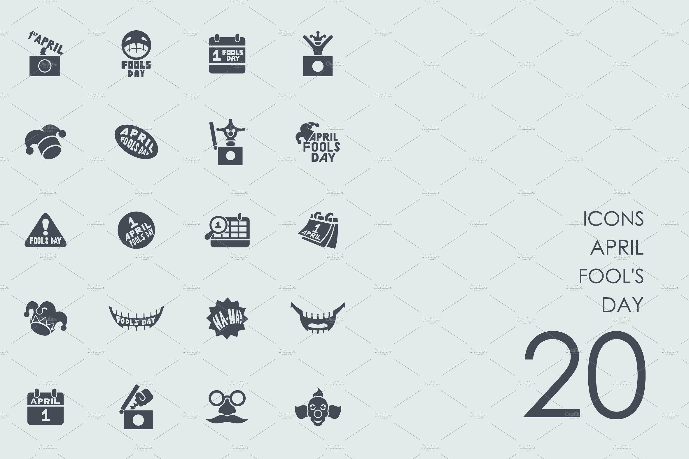 April fool-#039;s day icons