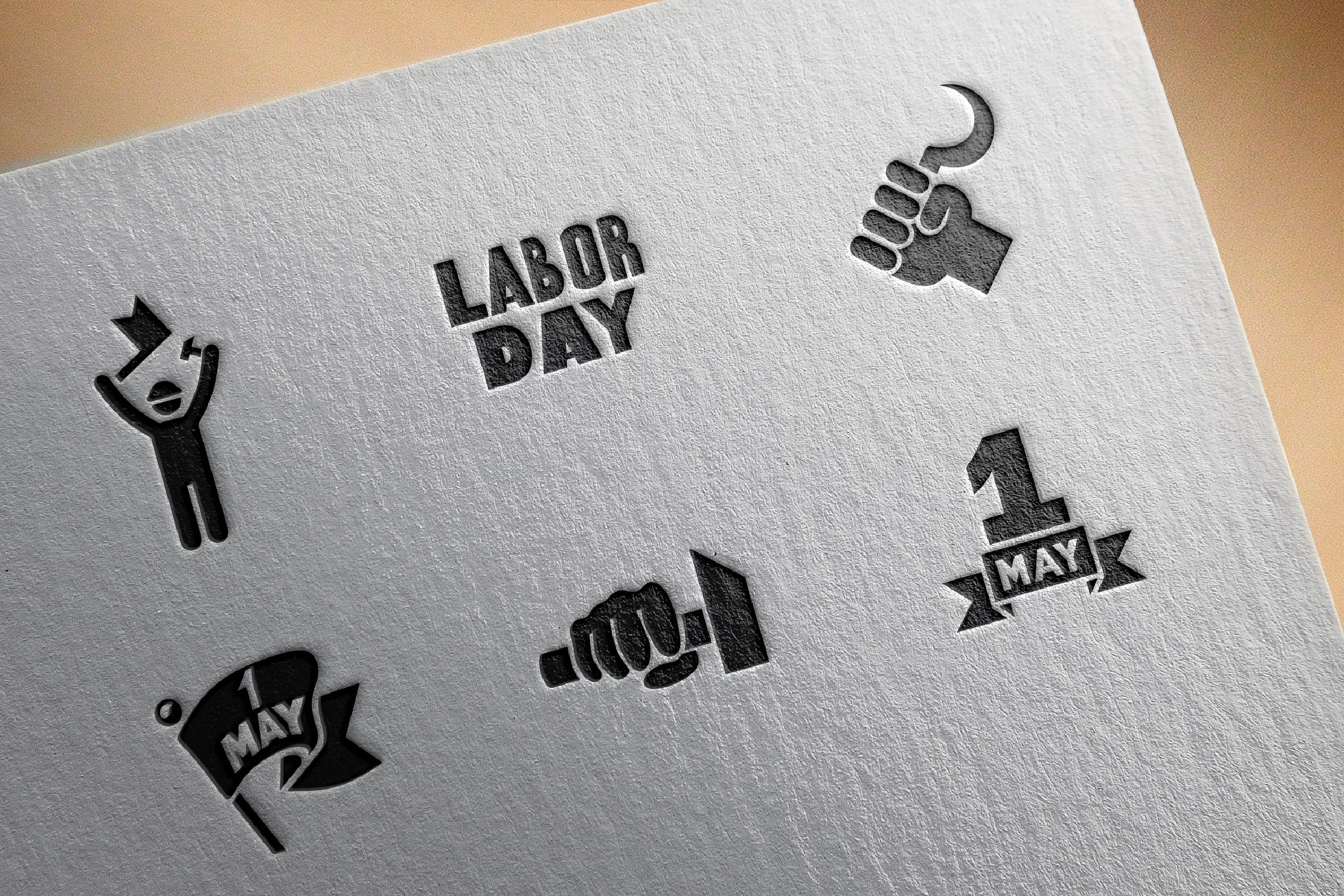 Labor day icons