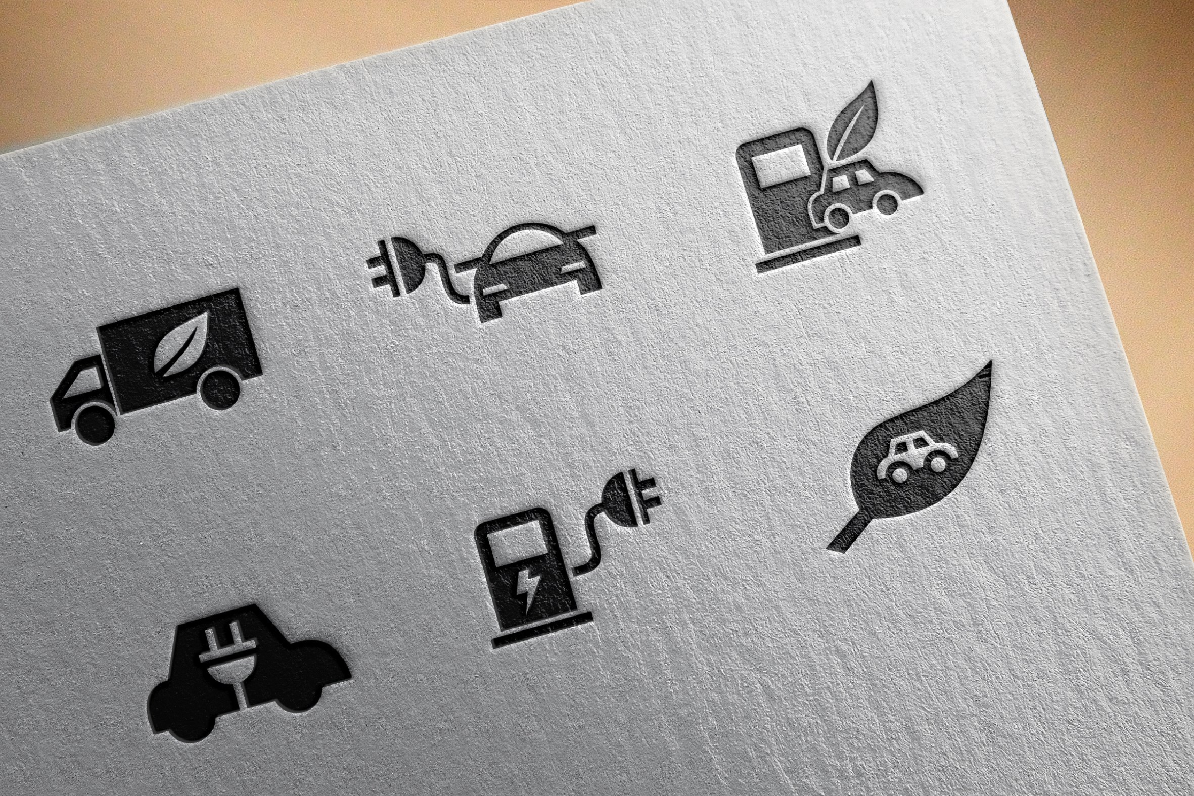 Eco car icons