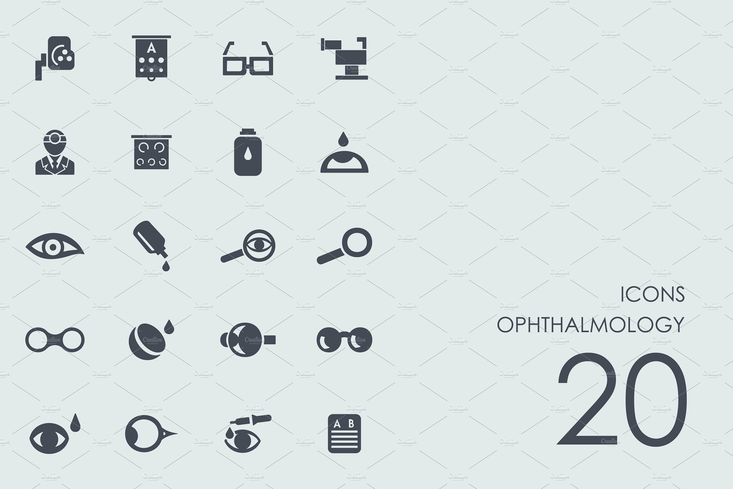 Ophthalmology icons