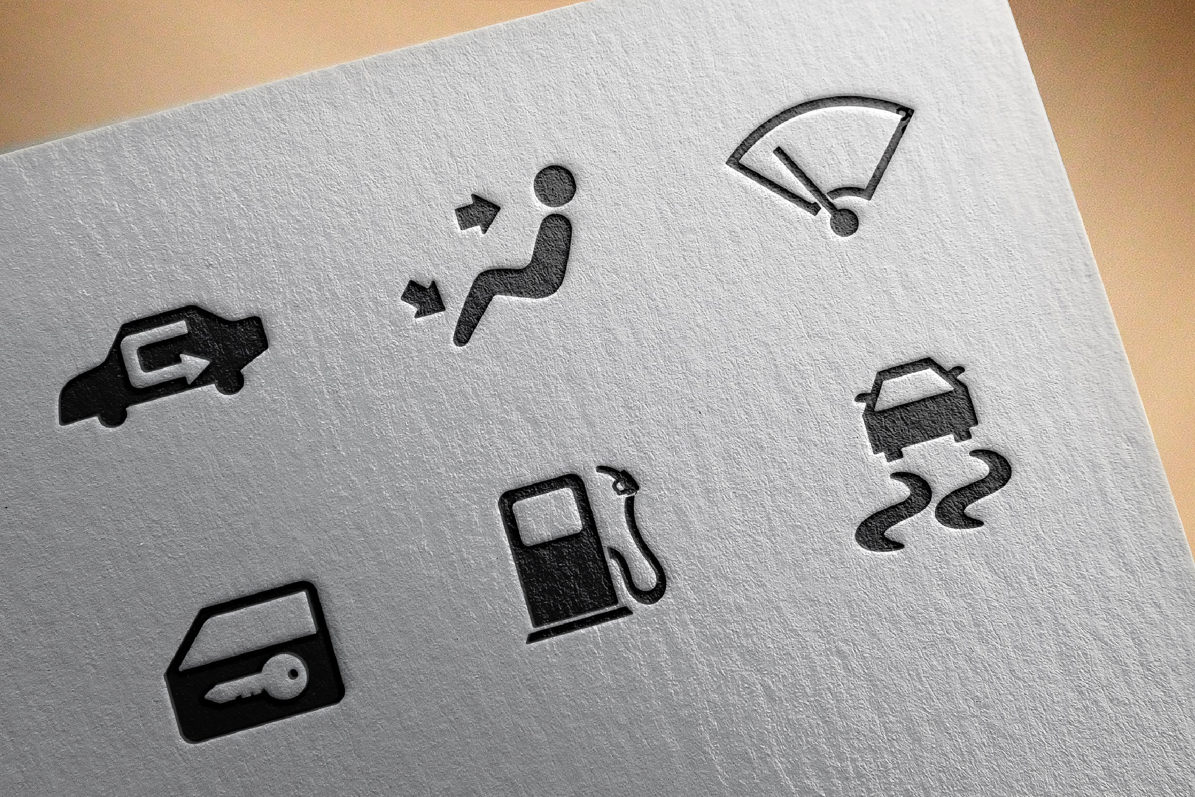 Car dashboard icons