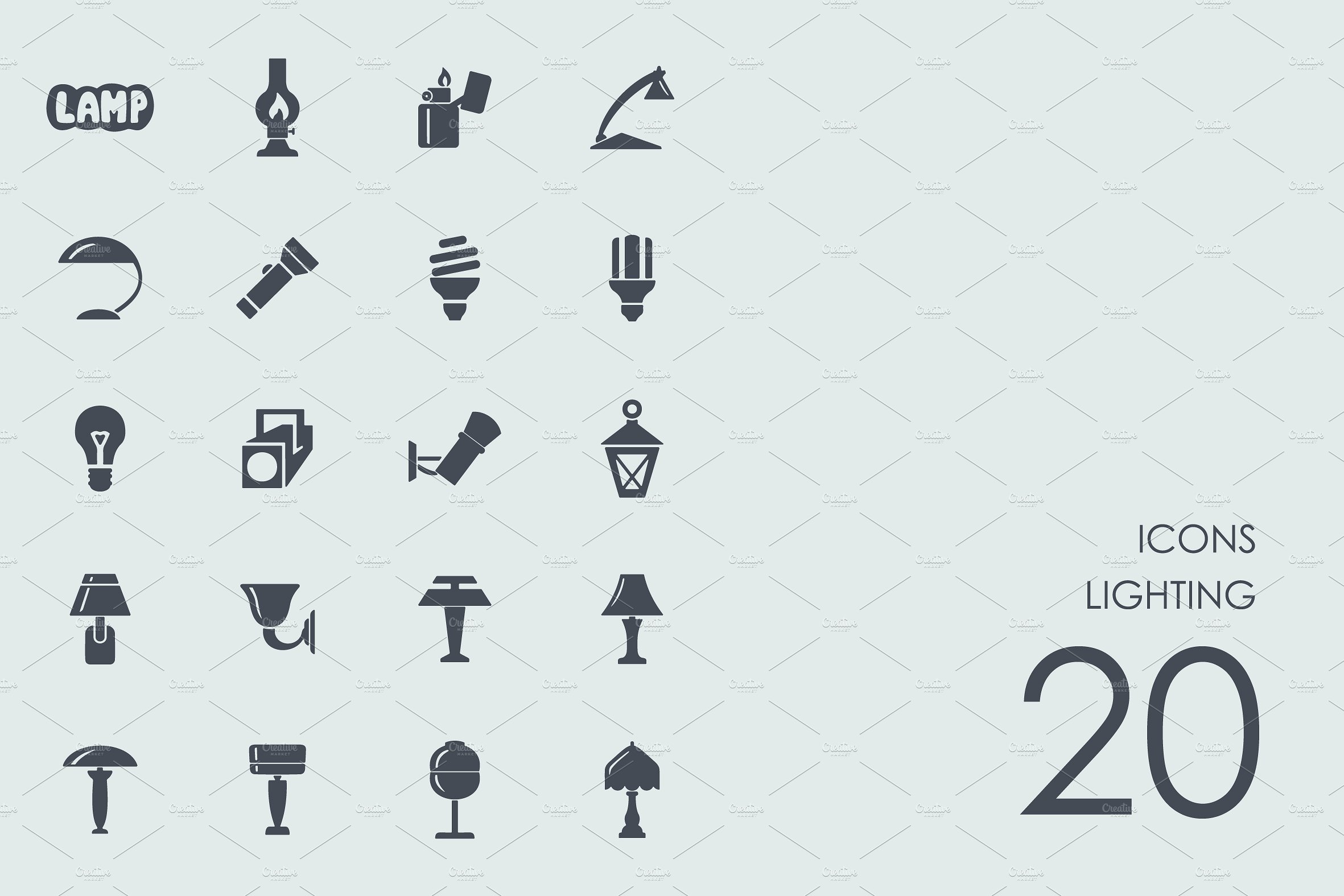 Lighting icons