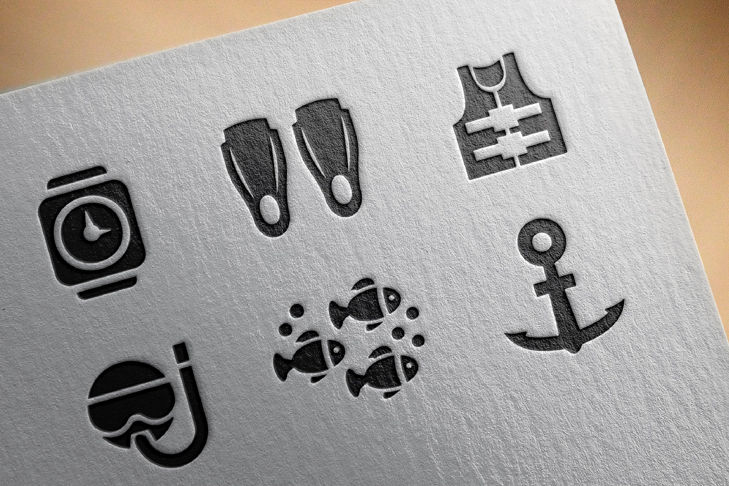 Snorkelling icons