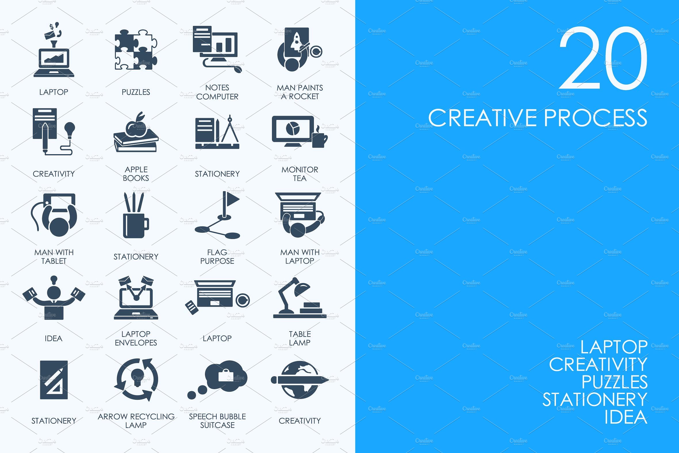 Creative process icons