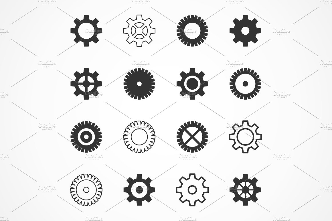 Gear wheel an icon2