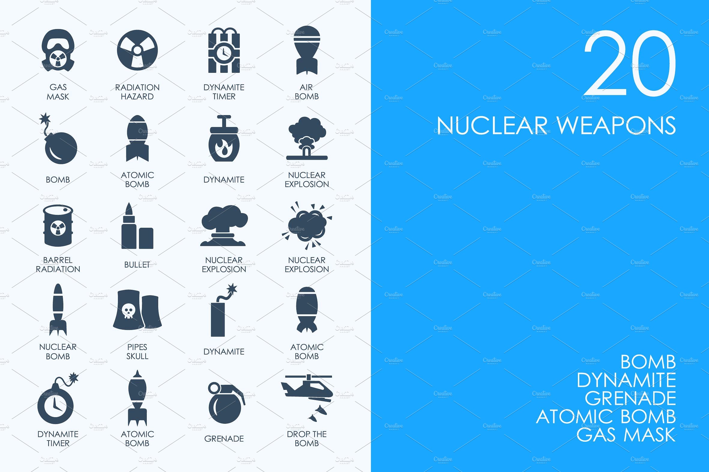 Nuclear weapon icons