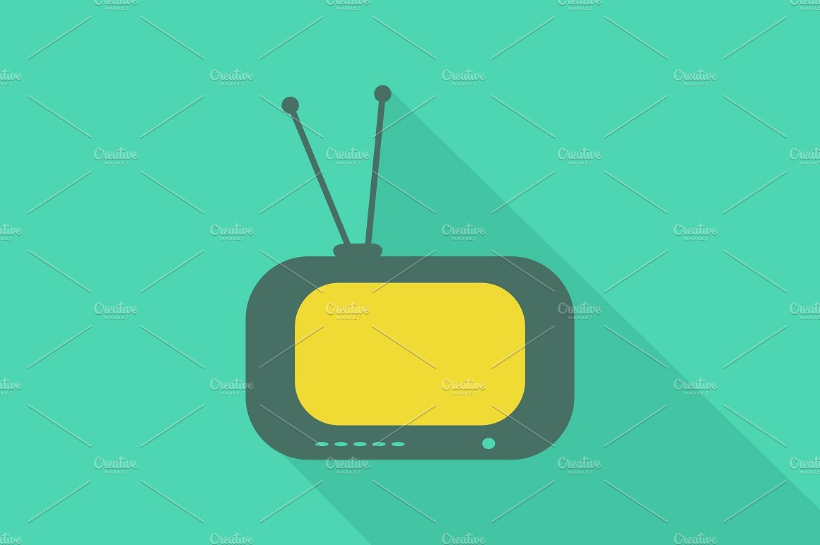 TV flat icon2