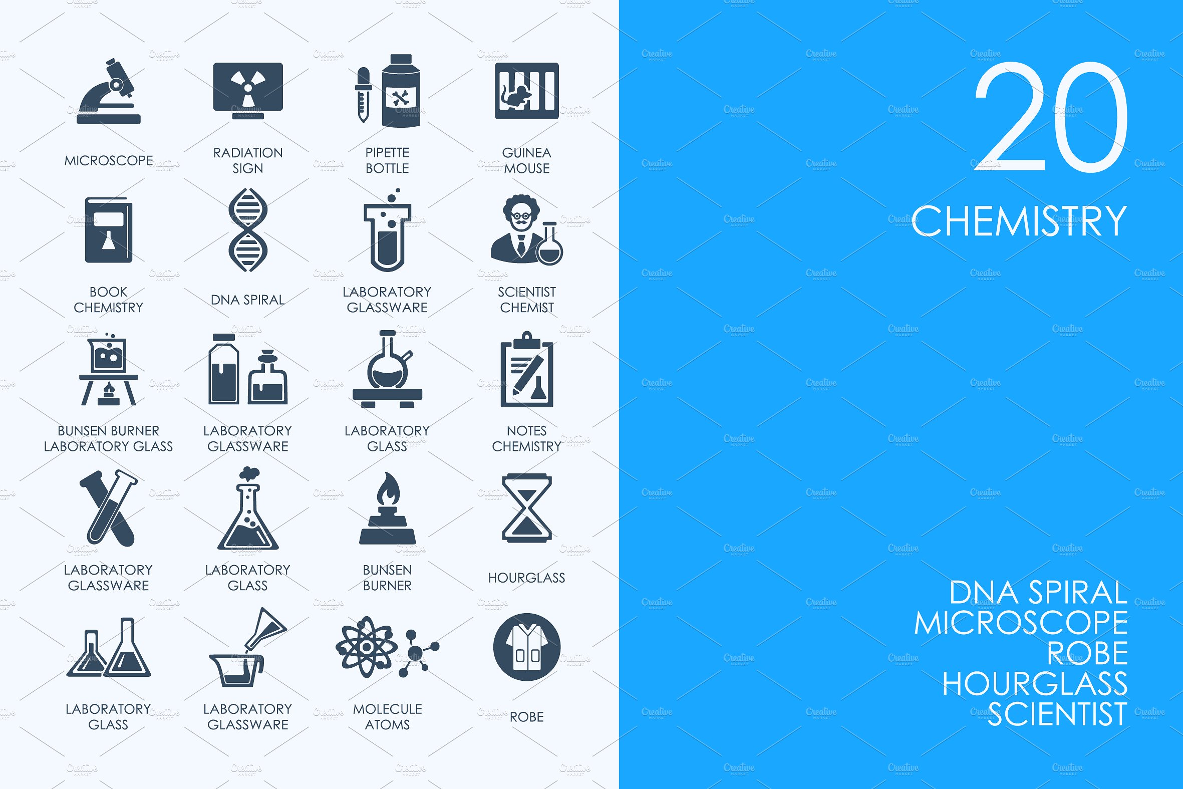 Chemistry icons